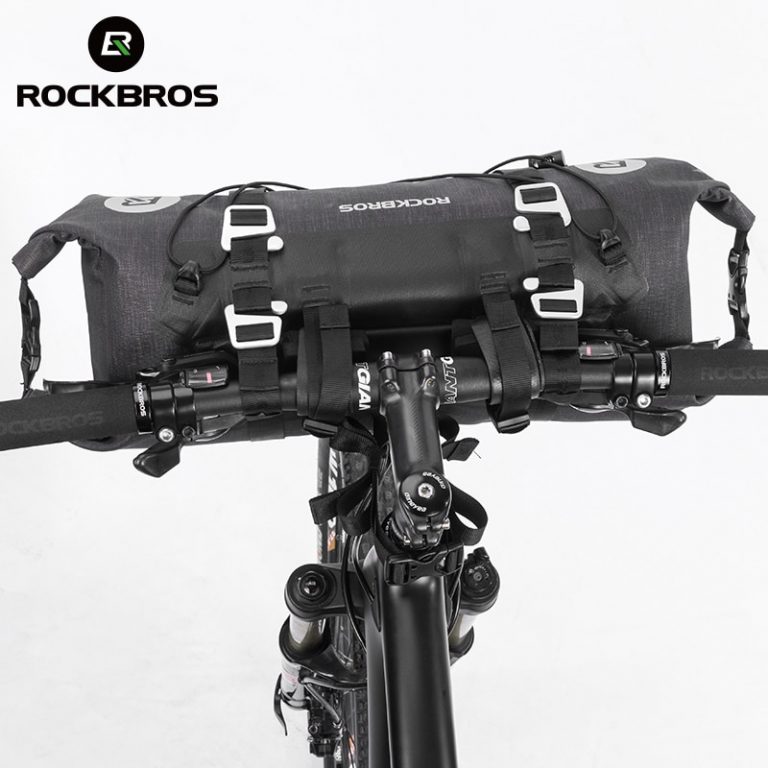 Sac ROCKBROS 2.5L Sac Guidon Vélo ROCKBROS 2,5L - Bandoulière - Polyester - Bleu-orange Sac Vélo Polyvalent