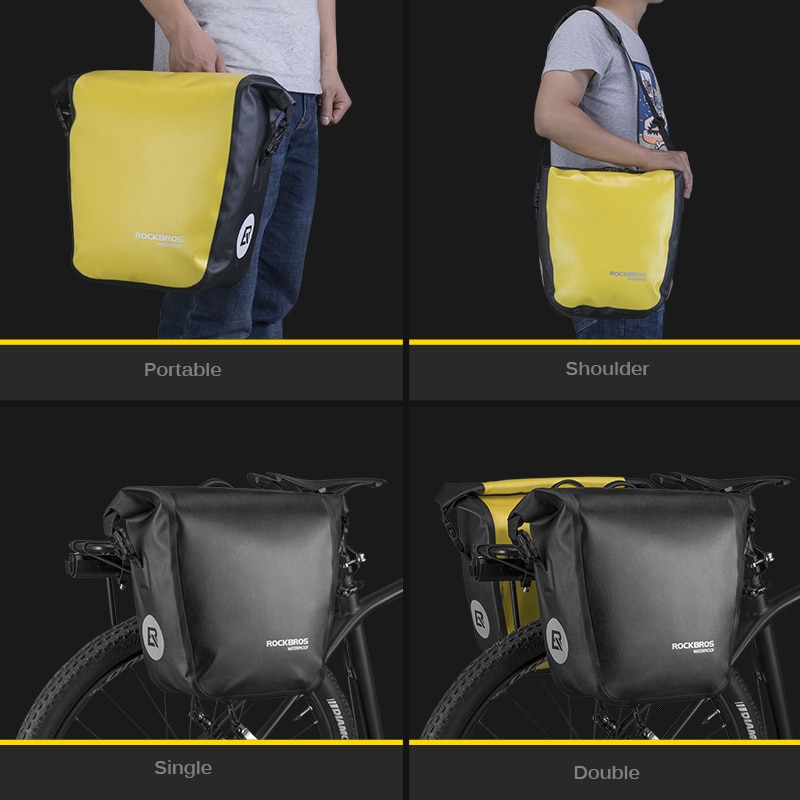 Sacoche arrière de vélo Portable étanche capacité 18 L ROCKBROS – Image 5