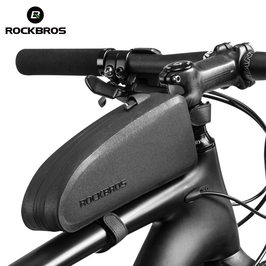 ROCKBROS – sac de vélo imperméable, sacoche de cadre de Tube avant grande capacité