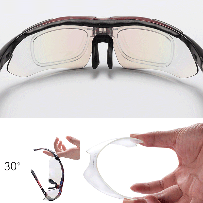 Lunettes de protection avec verres polarisés cyclisme Rockbros – Image 4