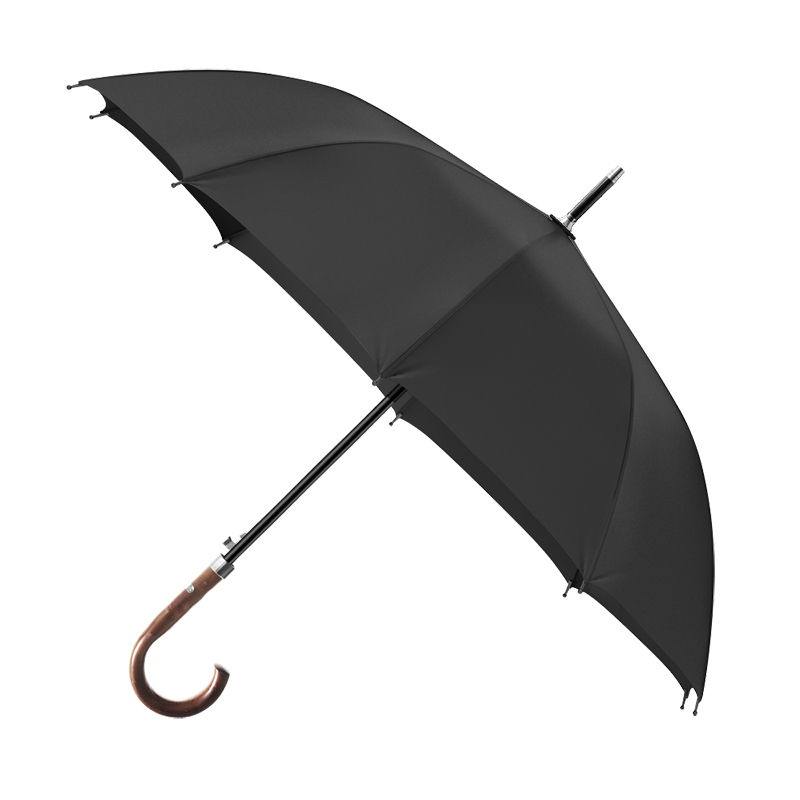 OLYCAT parapluie Long affaires manche en bois massif grand 10 branches fibre de verre – Image 6