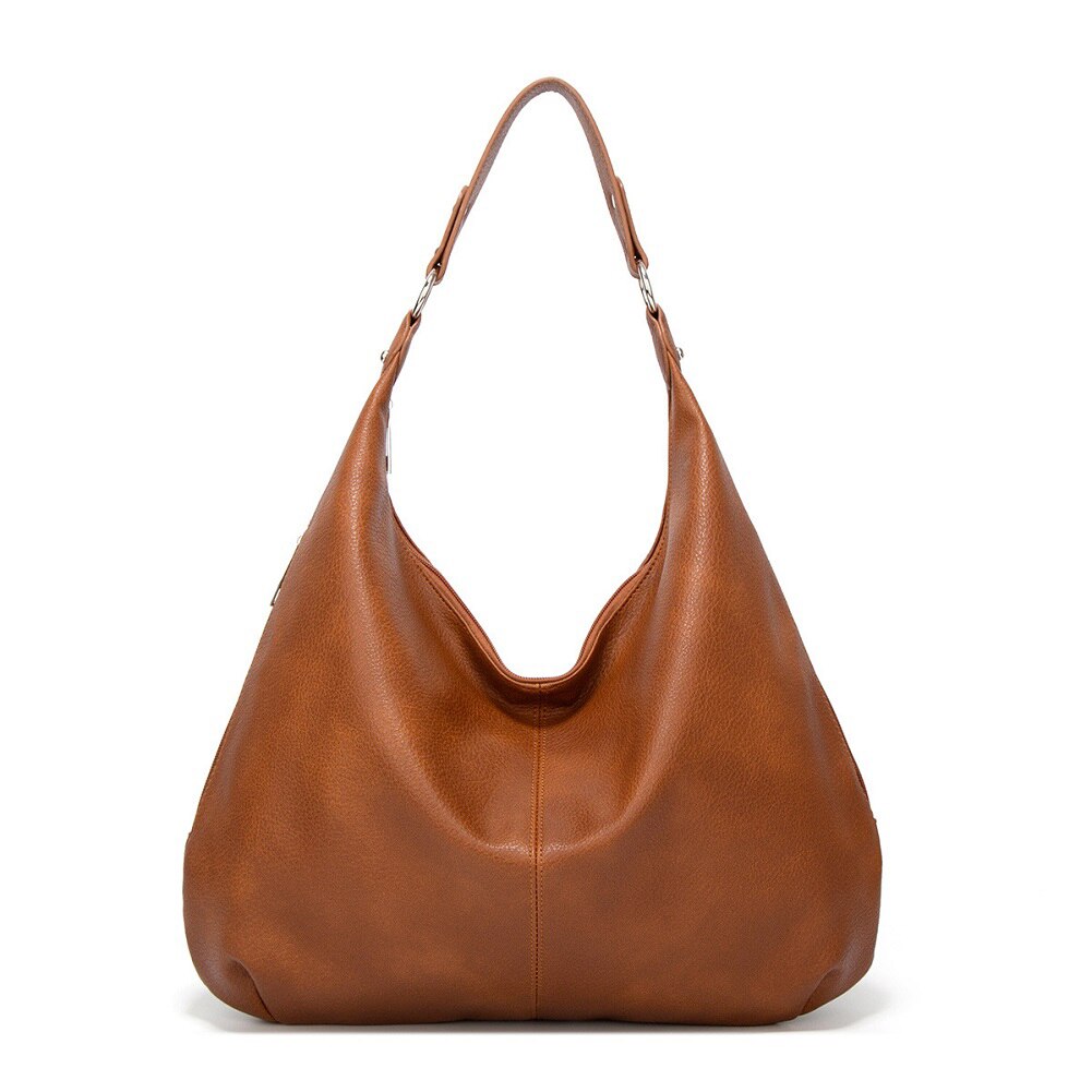 Populaire Simple femme épaule sacs quotidiens décontracté grande capacité épaule fourre-tout dame en cuir PU haut rigide-poignée sac sacs à main 2021